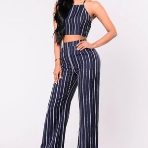 Striped down Pantsuit